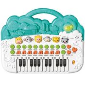 Brinquedo Educativo Musical Teclado Animais com Som e LUZ DM TOYS