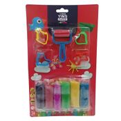 Kit De Massinha De Modelar 6 Cores +5  Acessorios Yins Paper