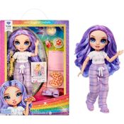 Boneca Rainbow High Junior Pj Party - Violet Willow (lilás)