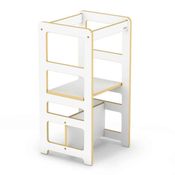 Torre De Aprendizagem Montessoriana Em Madeira MDF, Junges, 4 Opções De Montagem, Crianças Até 35kg