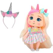 Boneca Coleçao ARCO-IRIS Unicornio DM TOYS DMT6888 ARCO Prata