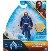 Boneco Aquaman Traje Furtivo 10CM com Acessorios Filme Aquaman 2 DC SUNNY 3454