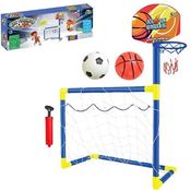 Trave Futebol Golzinho Infantil Mini Cesta Basquete 2X1