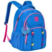 Mochila Escolar de Costas Rebecca Bonbon SOFT Matelassê Azul RB24536