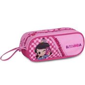Estojo Escolar Duplo Oficial Luluca LU24617F Clio STYLE Rosa