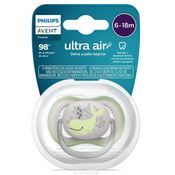 Chupeta ULTRA AIR Decorada 06-18M Verde Philips AVENT SCF086/05