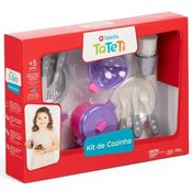 Kit Acessorios de Cozinha Infantil Tateti 0335 Rosa e Lilas