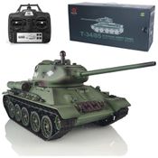 Tanque de Guerra TOUCAN RC HOBBY Soviet 485 com Controle Remoto, Escala 116, Verde