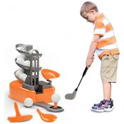 Kit de Golfe com 15 Bolas e 1 Taco para Meninos e Meninas, iPlay, Laranja