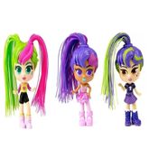 Kit 3 Bonecas 14 cm Curli Girls Cabelo Liso ou Cacheados C/ Acessórios - Rosita