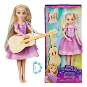 Boneca Princesas Disney Rapunzel Com Violão Articulada 26 cm  Violão Muda Cor - Hasbro