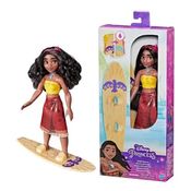 Boneca Princesas Disney Moana Surfista Articulada 24 cm  Prancha Muda Cor - Hasbro