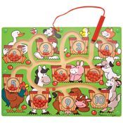 Quebra Cabeça Infantil de Madeira, Tema Labirinto de Números com Varinha Magnética para Crianças Acima de 3 Anos, Melissa & Doug