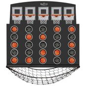 Mini Jogo de Basquete com 5 Cestas, Montada na Parede para Escritórios, SWOOC Games