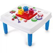 Mini Mesinha Didática Colorida Infantil Poliplac