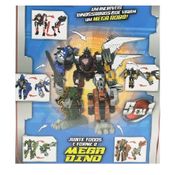 Dino Warrior Power Mega Dino -  Dinossauros Viram Robo -  Kit 5 Dino junte e forme o Mega Robo -  Toyng