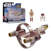 Star Wars Micro Galaxy Squadron - Caça Estelar Jedi Starfighter 13 Cm Com 2 Bonecos Obi Wan Kenobi e R4-P17 - Sunny