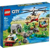 Lego 60302 City - Operação Para Salvar Animais Selvagens   525 peças
