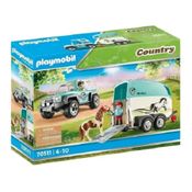 Playmobil Country Carro Jipe Com Reboque Para Pónei – 44 peças