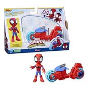 Spidey Spider Amazing Friends boneco Homem Aranha Com Moto - Hasbro