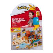 Pokemon Playset Mochila Vira Campo de Batalha no Deserto Pikachu - Sunny