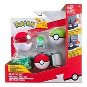 Pokémon kit Cinto Clip + Pokebola + Ultraball Com Bulbasaur - Sunny