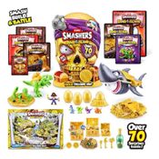 Smashers Zuru Caveira Dino Island Gold Treasure - Caça Ao Tesouro – 70 surpresas – Fun