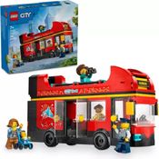 Lego 60407 City Ônibus Turístico Vermelho De Dois Andares – 384 peças
