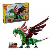 Lego 31161 Creator 3 Em 1  - Dragão Medieval, Serpente e Fênix - 715 Peças
