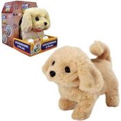 Cachorro Playfull Pets Bege Com Osso – Anda e Late - Toyng
