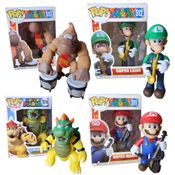 Bonecos Articulados Kit Com 4 Personagens Super Mario