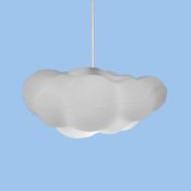 Luminária Lustre Pendente Nuvem Fluffy Infantil Decoração Quarto BIVOLT
