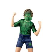 Fantasia Infantil Premium Hulk Heroi Marvel Original