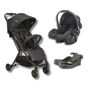 CARRINHO DE BEBE ROAD PRETO + BEBE CONFORTO COZYCOT (416) + BASE- KIDDO