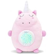 Máquina de Som Ruído para Bebês Recém Nascidos com Luzes, Porquinho, BUBZI CO, Rosa