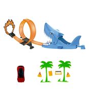 Tubarão Lançador com Looping - Dm Toys