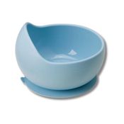 BOWL EM SILICONE COM VENTOSA AZUL - BUBA