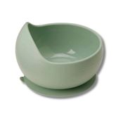 BOWL EM SILICONE COM VENTOSA VERDE - BUBA