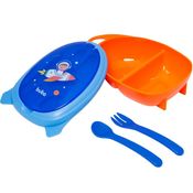 KIT REFEICAO COM TALHERES AVENTURAS ASTRONAUTA - BUBA