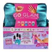 Go Glam Unique Nail Salon Kit Aplicação Pintura De Unhas Mãos e Pés- Manicure e Pedicure - Sunny
