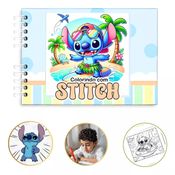 Livro De Colorir Stitch Capa Dura Bobbie Goods 50 Páginas