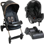 Carrinho de Bebe Bebe Conforto Base Galzerano Romano Preto Cobre
