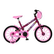 Bicicleta Infantil Aro 16 Aurora Fest Feminina - Colli Roxo