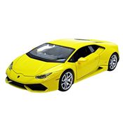 Miniatura Lamborghini Huracan LP 610-4 Amarelo - Escala 1:24 - Maisto