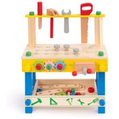 Bancada Educativa de Madeira Maciça ROBUD para Crianças, Brinquedo de Aniversário para Meninos e Meninas de 3 anos+