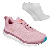 Kit Tênis Skechers Go Run Ride 9 Feminino + Par de Meia