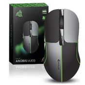 Mouse Gamer Sem Fio Wireless Usb Bluetooth 1600 Dpi Led RGB Cor Preto/Cinza