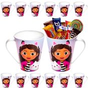 PLAS- KIT 10 CANECA CASA MAGICA GABBY 360ML - 16787