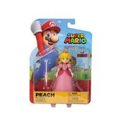 Super Mario Boneca Peach de 11cm com Guarda Chuva Sunny 4200