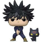 FUNKO POP JUJUTSU KAISEN  MEGUMI FUSHIGURO COM CACHORRO 1112